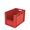 Euronorm-Sichtlagerkasten, HxLxB 420x600x400mm, 82l, PP, rot