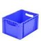 Euronorm-Stapelbehälter,HxLxB 220x400x300mm,19l,PP,blau,Wände geschlossen
