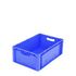 Euronorm-Stapelbehälter,HxLxB 220x600x400mm,41l,PP,blau,Wände geschlossen