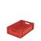 Euronorm-Stapelbehälter,HxLxB 170x600x400mm,31l,PP,rot,Wände geschlossen