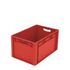 Euronorm-Stapelbehälter,HxLxB 320x600x400mm,62l,PP,rot,Wände geschlossen