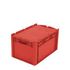Euronorm-Stapelbehälter,HxLxB 320x600x400mm,63l,PP,rot,Wände geschlossen