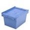 Mehrwegbehälter,HxLxB 240x400x300mm,18l,PP,taubenblau,Wände geschlossen