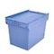 Mehrwegbehälter,HxLxB 440x610x400mm,74l,PP,taubenblau,Wände geschlossen
