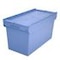 Mehrwegbehälter,HxLxB 440x800x400mm,100l,PP,taubenblau,Wände geschlossen