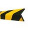 Eckenschutz, Winkel, HxLxB 60x1000x60mm, PU, gelb/schwarz, selbstklebend