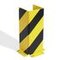 Anfahrschutz, f. innen, HxB 400x160mm, Stahl, gelb/schwarz, z. Aufdübeln