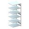Systemregal, Anbaufeld, CLIP, HxBxT 2500x1006x836mm, Fachl. 230kg