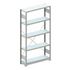 Systemregal,Grundfeld,CLIP,HxBxT 2000x806x336mm,Fachl. 100kg,5xStahlboden
