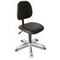 Arbeitsdrehstuhl, Sitz Kunstleder schwarz, Sitz HxBxT 510-650x470x450mm