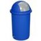 Wertstoffsammler, 1x50l, HxØ 760x410mm, Korpus Kunststoff blau