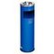 Kombiascher, HxØ 660x220mm, 11, 6l, Korpus Stahl enzianblau, Säulenform