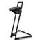 Stehhilfe, Sitz PU-Schaum schwarz, Sitz H 600-850mm, Gestell schwarz