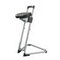 Stehhilfe, Sitz PU-Schaum schwarz, Sitz H 600-850mm, Gestell lichtgrau