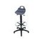 Stehhilfe,Sitz PU-Schaum blau,Sitz H 600-860mm,Fußring,Gestell schwarz