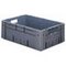 Euronorm-Stapelbehälter,HxLxB 210x600x400mm,38l,PP,grau,Wände geschlossen
