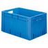 Euronorm-Stapelbehälter,HxLxB 320x600x400mm,60l,PP,blau,Wände geschlossen
