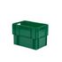 Euronorm-Drehstapelbehälter, HxLxB 420x600x400mm, 80l, PP, grün