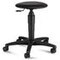 Hocker,Sitz H 420-550mm,Sitz Kunstleder schwarz,Gestell schwarz,Rollen