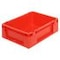 Stapelbehälter, HxLxB 120x400x300mm, 10l, PP, rot, Wände geschlossen
