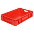 Stapelbehälter, HxLxB 120x600x400mm, 20l, PP, rot, Wände geschlossen