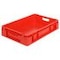 Stapelbehälter, HxLxB 120x600x400mm, 20l, PP, rot, Wände geschlossen