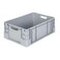 Stapelbehälter, HxLxB 220x600x400mm, 40l, PP, grau, Wände geschlossen