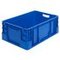 Stapelbehälter, HxLxB 220x600x400mm, 40l, PP, blau, Wände geschlossen