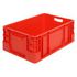 Stapelbehälter, HxLxB 220x600x400mm, 40l, PP, rot, Wände geschlossen