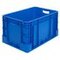Stapelbehälter, HxLxB 320x600x400mm, 60l, PP, blau, Wände geschlossen