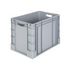 Stapelbehälter, HxLxB 420x600x400mm, 80l, PP, grau, Wände geschlossen