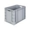 Stapelbehälter, HxLxB 420x600x400mm, 80l, PP, grau, Wände geschlossen
