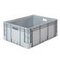 Stapelbehälter, HxLxB 320x800x600mm, 132l, PP, grau, Wände geschlossen