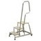 Montagetreppe, Podest H 600mm, 3 Stufe(n), Alu, Handlauf