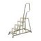Montagetreppe, Podest H 1000mm, 5 Stufe(n), Alu, Handlauf