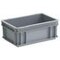 Stapelbehälter, HxLxB 120x300x200mm, 5l, PP, grau, Wände geschlossen