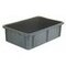 Stapelbehälter, HxLxB 165x600x400mm, 30l, PE, grau, Wände geschlossen
