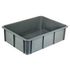 Stapelbehälter, HxLxB 220x800x600mm, 80l, PE, grau, Wände geschlossen