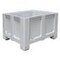 Großbehälter, HxLxB 760x1000x1200mm, 610l, PE, grau, Wände geschlossen