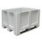 Großbehälter, HxLxB 760x1000x1200mm, 610l, PE, grau, Wände geschlossen