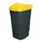 Abfalltonne,1x100l,HxBxT 850x510x550mm,Korpus PP anthrazit,Deckel PP gelb