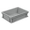 Euronorm-Stapelbehälter,HxLxB 120x400x300mm,10l,PP,grau,Wände geschlossen