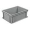 Euronorm-Stapelbehälter,HxLxB 170x400x300mm,16l,PP,grau,Wände geschlossen