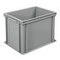Euronorm-Stapelbehälter,HxLxB 320x400x300mm,31l,PP,grau,Wände geschlossen