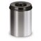 Papierkorb, selbstlöschend, 15l, HxØ 360x260mm, Kopfteil schwarz