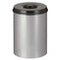 Papierkorb, selbstlöschend, 30l, HxØ 470x335mm, Kopfteil schwarz