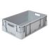 Stapelbehälter, HxLxB 180x600x400mm, 30l, PP, grau, Wände geschlossen