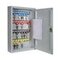 Schlüsselschrank,32 Haken,HxBxT 450x300x80mm,Korpus RAL7035,Front RAL7035