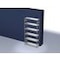 Systemregal, Grundfeld, HxBxT 2500x1360x435mm, Fachl. 180kg, 6xStahlboden