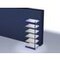 Systemregal, Anbaufeld, HxBxT 2500x1025x800mm, Fachl. 200kg, 6xStahlboden